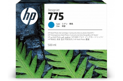 HP 775 500-ml Cyan Ink Cartridge