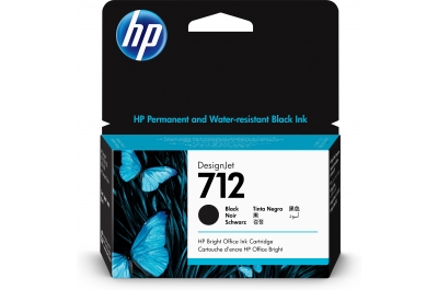 HP 712 38-ml Black DesignJet Ink Cartridge