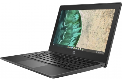 HP Fortis G9 Q Chromebook 29.5 cm (11.6") Touchscreen HD Qualcomm Snapdragon 7c 8 GB LPDDR4x-SDRAM 64 GB eMMC Wi-Fi 5 (802.11ac) ChromeOS Black