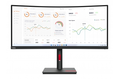 Lenovo ThinkVision T34w-30 LED display 86.4 cm (34") 3440 x 1440 pixels Wide Quad HD Black