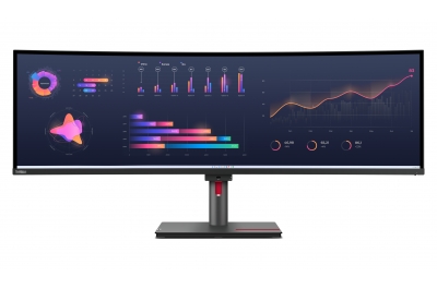 Lenovo ThinkVision P49w-30 LED display 124.5 cm (49") 5120 x 1440 pixels DQHD Black