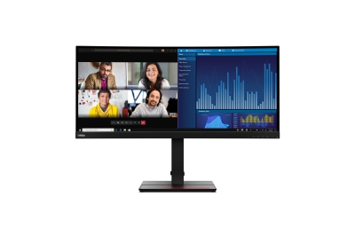 Lenovo ThinkVision P34w-20 LED display 86.7 cm (34.1") 3440 x 1440 pixels Wide Quad HD Black