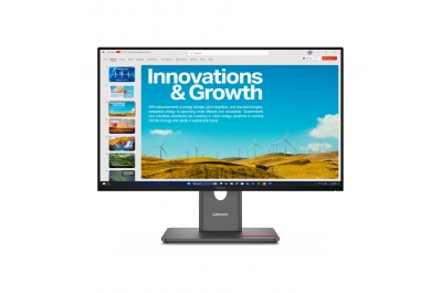 Lenovo ThinkVision P24QD-40 computer monitor 60.5 cm (23.8") 2560 x 1440 pixels Quad HD LCD Black