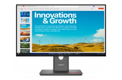 Lenovo ThinkVision P24QD-40 computer monitor 60.5 cm (23.8") 2560 x 1440 pixels Quad HD LCD Black