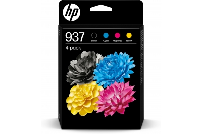 HP 937 CMYK Original Ink Cartridge 4-Pack