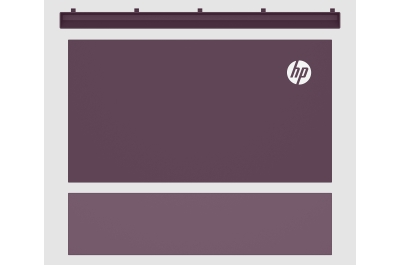 HP Color LaserJet X580 Aurora Purple Color Panel Kit