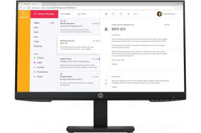 HP P24h G4 FHD Height-Adjust Monitor computer monitor 60.5 cm (23.8") 1920 x 1080 pixels Full HD Black