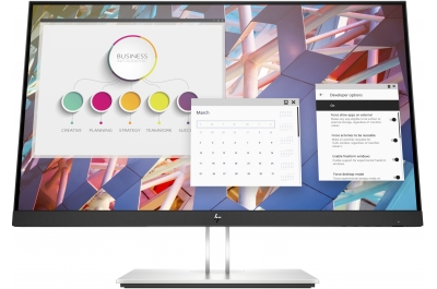 HP E-Series E24 G4 computer monitor 60.5 cm (23.8") 1920 x 1080 pixels Full HD LCD Black, Silver