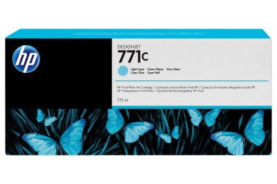 HP 771C 775-ml Light Cyan DesignJet Ink Cartridge