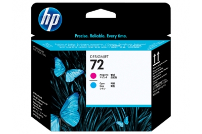 HP 72 Magenta and Cyan Printhead