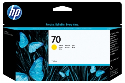 HP 70 130-ml Yellow DesignJet Ink Cartridge