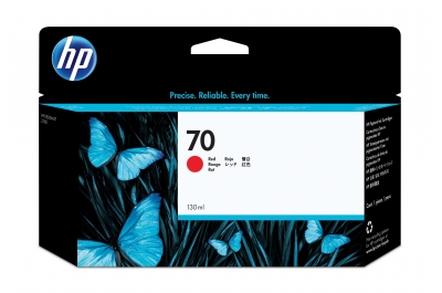 HP 70 130-ml Red DesignJet Ink Cartridge