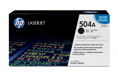 HP 504A Black Original LaserJet Toner Cartridge