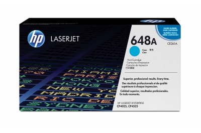 HP 648A Cyan Original LaserJet Toner Cartridge