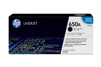 HP 650A Black Original LaserJet Toner Cartridge