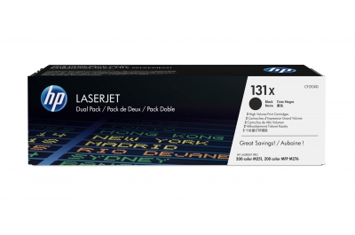 HP 131X 2-pack High Yield Black Original LaserJet Toner Cartridges