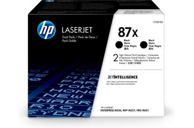 HP 87X 2-pack High Yield Black Original LaserJet Toner Cartridges