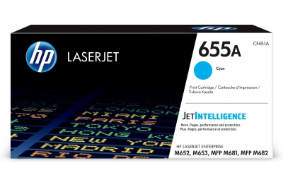 HP 655A Cyan Original LaserJet Toner Cartridge