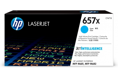 HP 657X High Yield Cyan Original LaserJet Toner Cartridge