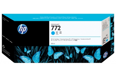 HP 772 300-ml Cyan DesignJet Ink Cartridge