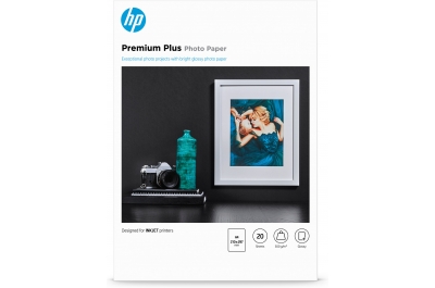 HP Premium Plus Glossy Photo Paper-20 sht/A4/210 x 297 mm