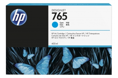 HP 765 400-ml Cyan Designjet Ink Cartridge