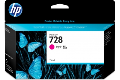 HP 728 130-ml Magenta DesignJet Ink Cartridge