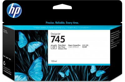 HP 745 130-ml DesignJet Photo Black Ink Cartridge