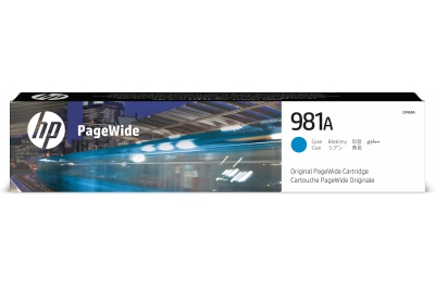 HP 981A Cyan Original PageWide Cartridge