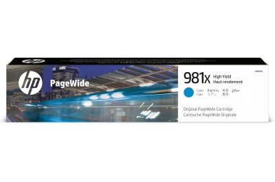 HP 981X High Yield Cyan Original PageWide Cartridge