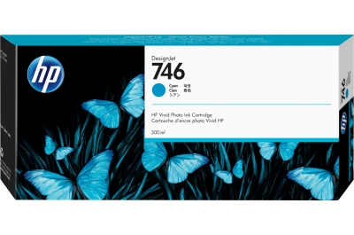 HP 746 300-ml Cyan DesignJet Ink Cartridge