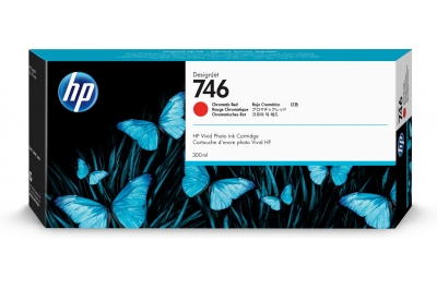 HP 746 300-ml Chromatic Red DesignJet Ink Cartridge