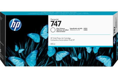 HP 747 300-ml Gloss Enhancer DesignJet Ink Cartridge