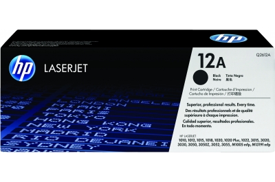 HP 12A Black Original LaserJet Toner Cartridge